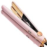 TYMO Flat Iron Hair Straightener and Curler 2 in 1 with 10s Fast Heating, 1 Inch Professional Titanium Straightening Curling Iron with 32 Adjustable Temp and Automatic Shut Off