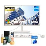 HP 21.5" FHD All-in-One Desktop Computer, w/Office Lifetime & Win 11 Pro, Webcam, WiFi6,FHD Anti-Glare Display, HDMI, Intel Celeron J4025 Processor, Wired Keyboard & Mouse, 32GB RAM + 1TB SSD