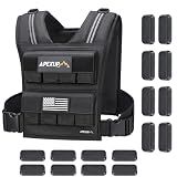 APEXUP Weighted Vest Men, 40 lbs Adjustable Weight Vest for Running