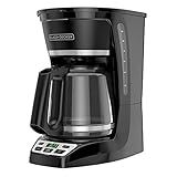 BLACK+DECKER 12-Cup* Programmable Coffeemaker, Black, CM1070B-3