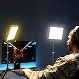 2-Pack Portable Photography Lighting Kit, Arsoer 8" 2800K-6500K Dimmable Studio Lights with Tripod, USB Powered Video Light for Photography/Zoom/Video Conference/Live Streaming/YouTube/Tiktok/Ins