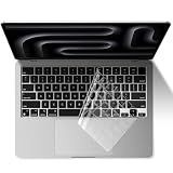EooCoo Keyboard Cover Skin for MacBook Neo, Pro 14/16, Air 13/15, Clear