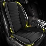 kingphenix Car Seat Cushion with Back Support Pillow, Memory Foam, Black