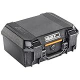 Pelican Vault V200 Multi-Purpose Hard Case with Padded Dividers for Camera, Drone, Equipment, Electronics, and Gear (Black)