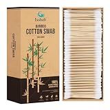 Isshah Double Tips Bamboo Cotton Swabs - 500 Count - FSC Certified