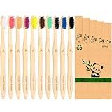 Virgin Forest Bamboo Toothbrushes 10pk, Soft Biodegradable BPA Free Eco Oral Care