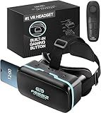 FEEBZ 3D VR Headset for Kids 2.0 + Android Remote - for iPhone & Android Phones | with 3D VR Videos & Apps Links | Virtual Reality Goggles Set for Beginners
