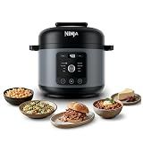 Ninja HyperHeat 9-in-1 Electric Pressure Cooker | 6.5 Qt Multi Cooker with Sear/Sauté, Slow Cooker, Rice Cooker, Sous Vide | 1200W | Fast Cooking, PFAS-Free Pot | Stone Purple | PC201SP