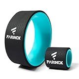 Yoga Wheel for Stretching & Flexibility to Help Back Aches & Tension, Deep Tissue Muscle Massage. Back Roller Wheel with Extra Cushion, Wider & Thickest Foam, Stretches and Strengthens Core Muscles