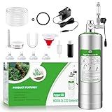 2L Aquarium CO2 Generator System, CO2 System Kit with Regulator and Needle Valve for Aquarium Plants Tanks