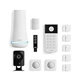 SimpliSafe 12 Piece Wireless Home Security System w/HD Camera - Optional 24/7 Professional Monitoring - No Contract - Compatible with Alexa and Google Assistant, White