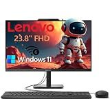 Lenovo 23.8" Intel 4-Core 8GB 256GB SSD All-in-One Desktop Computer