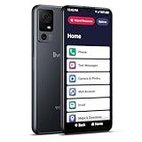 LIVELY Jitterbug Smart4 Smartphone for Seniors - Cell Phone for Seniors - Not Compatible with Other Wireless Carriers - No SIM Needed - Must Be Activated Phone Plan