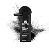gowwim Hair Fibers with Spray Applicator Pump 2-in-1 Kit for Thinning Hair, Naturally Thickening Spray Fibers Waterproof Long-Lasting Grey Coverage Touch up for Bald Spot Cover up for Women & Men