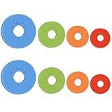 8 pcs Rolling Pin Guide Ring Spacer Bands Set - (2/3/6/10mm), Suitable as Roling Pin with Thickness Rings, KitchenTools for Dough Thickness, Multicolored Flexible Silicone Slip On Baking Accessories