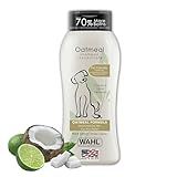Wahl USA Dry Skin & Itch Relief Pet Shampoo for Dogs – Oatmeal Formula with Coconut Lime Verbena & Pet Friendly Formula, 24 Oz - Model 820004A