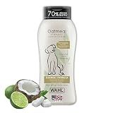 Wahl USA Dry Skin & Itch Relief Pet Shampoo for Dogs – Oatmeal Formula with Coconut Lime Verbena Scent & Pet Friendly Formula, 24 Oz - Model 820004A