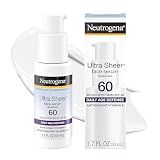 Neutrogena Ultra Sheer Sunscreen Serum SPF 60, Fragrance-Free, 1.7 fl. oz