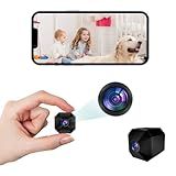 Mini Camera - Security 4K Mini Indoor Hidden Camera - Baby and Pet Monitor with WiFi, Surveillance Nanny Cam with APP Control, with Auto HD Night Vision and Motion Detection Alert, Perfect for Home