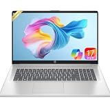 HP 17 Inch FHD Laptop 2026 Edition, AMD Ryzen 5 7430U 6-Core Processor, 16GB RAM, 512GB SSD, USB-C, Wi-Fi 6, Windows 11, Long Battery, Large Screen for Home, Office & Study