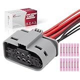 Svicari Headlight Connector Pigtail Wiring Harness Plug Compatible with for Mercedes-Benz E-Class Bi-LED S-Class C300 CLA45 AMG Head Lamp Wire Harness OE#A0275459826