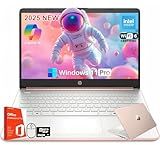 HP 2025 14 Inch Laptop Computer, 1-Year Free Office 365, Intel Processor N150, 16 GB RAM, 384 GB Storage(128GB UFS+256GB MSD), Copilot AI, Wi-Fi 6, Webcam, Lightweight, Windows 11 Pro, w/Accessories