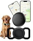 GPS Tracker for Dogs Collar (iOS & Android) - Dogs GPS Tracker Smart Pet Activity Tracker, No Subscription, Works with Google Find Hub & Apple Find My App, Anti-Lost for Keys, Pet Items Black 1 Pack