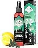 Lumi Outdoors Natural Shoe Deodorizer Spray (700+ Sprays) - Extra Strength Shoe Odor Eliminator for Smelly Shoes & Foot Odor - Replaces Shoe Balls & Inserts - Eucalyptus Lemongrass