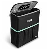 RoadBin Car Trash Can - Slim 4" 2.5 Gallon Hanging Car Garbage Can, Stays Upright, Leakproof and Odor-Sealing Trash Bin for Clean, Clutter-Free Trucks, SUVs and Vans - Designed in the USA