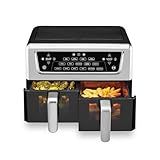Cuisinart Dual Basket Air Fryer, Two Baskets 11 Qt in Total, 6 Functions: Air Fry, Roast, Bake, Broil, Dehydrate & Keep Warm, Features Sync Finish & Sync Settings, Toss Reminder & Auto-Pause, ADZ-112
