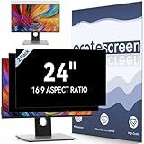 [2-Pack] 24 Inch Computer Privacy Screen Filter for 16:9 Widescreen Monitor, Removable Eye Protection Anti Glare Blue Light Filter Privacy Shield, Anti Spy Screen Protector Film 24 in