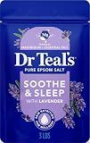 Dr Teal's Epsom Salt Soaking Solution, Soothe & Sleep, Lavender, 3lbs