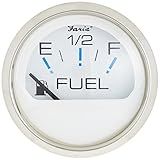 Faria - 3003.3544 13801 Chesapeake Stainless Steel Fuel Level Gauge (E-1/2-F) - 2", White