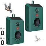2026 Solar Ultrasonic Bird Repellent Devices Bird Deterrents for Outside Pigeon Repeller Animal Repellent Outdoor to Keep Goose Pigeon Woodpecker Duck Out of Patio Roof Garden Balconies Pools(2)