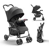 Mamazing Lightweight Umbrella Travel Stroller with Near-Flat Recline Seat