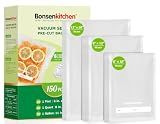 Bonsenkitchen Vacuum Sealer Bags, 150 Count, BPA Free, Food Storage