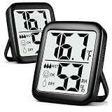 Antonki 2 Pack Room Thermometer Indoor Hygrometer