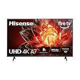 Hisense 55" Class A7 Series (55A7NF,2025 Model) 4K UHD Smart Fire TV, Voice Remote with Alexa, Wide Color Gamut, HDR10+, Dolby Vision, Dolby Atmos, Game Mode, ALLM, Stream Live TV Without Cable