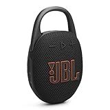JBL Clip 5 - Ultra-Portable, Waterproof & Dustproof Bluetooth Speaker, Big JBL Pro Sound with Punchy bass, Integrated Carabiner, Up to 12 Hours of Play, Made in Part with Recycled Materials (Black)