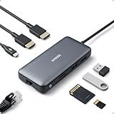 Anker Laptop Docking Station Dual Monitor, 8-in-1 USB C Hub with 4K HDMI