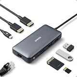 Anker Laptop Docking Station Dual Monitor, 8-in-1 USB C Hub with 4K HDMI