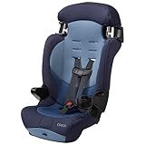 Cosco Kids Finale DX 2-in-1 Booster Car Seat, Forward Facing Toddler Car Seat (30-65 lbs) and Belt Positioning High Back Booster (40-100 lbs), Sport Blue