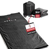 Healix Infrared Sauna Blanket - Zero EMF Portable Sauna for Detox, Recovery & Wellness - 10,000-Strand Far Infrared Carbon Fiber Heating, Adjustable 77-176°F | Zipper Seam Closure