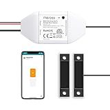 meross Smart Garage Door Opener Remote, Compatible with Apple HomeKit, Amazon Alexa, Google Assistant, SmartThings, Multiple Notification Modes, No Hub Needed,White