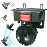 2026 Solar Ultrasonic Bird Repellent Devices Outdoor Solar Woodpecker Deterrent for House Outdoor Waterproof Pigeon Deterrents for Outside to Keep Pigeon Crows Starlings Out of Yard Garden Balconies