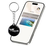 VTAG.ID NFC Digital Business Card Epoxy Keychain - Tap to Share Contact