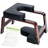 BODYWAKER Yoga Headstand Bench, Stand Yoga Chair for Balance Training, Core Strength Building, Upside Down Chair for Relaxation, Handstand Trainer Inversion Chair for Home Gym (Chocolate Black)