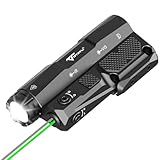 VOTATU MDL-IG 3000 Lumens Tactical Flashlight Laser Combo for Rifle, Green Laser/Light/IR Laser Sight Built-in Pressure Pad Switch, Compatible with M-LOK & Picatinny Rail