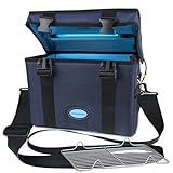 coospider-repta 3 Gallon Large-powerful UV Light Sanitizer Ozone Box, Portable Foldable UV Cleaner Bag UVC Household Bag with 3-level Timer for Keys, Towels, Mask Cleaning Machine Blue 12L Ozone