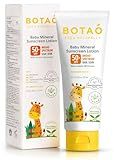 Botao Baby 100% mineral Zinc Oxide baby sunscreen – safe natural sunblock lotion for babies: SPF50 Broad Spectrum UVA UVB,For sensitive skin Baby Face Body Protection, Sunblock Cream 2.5 Oz